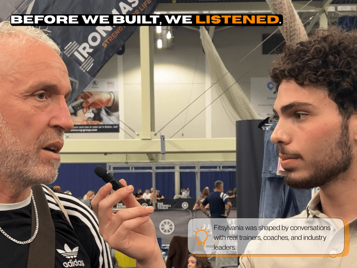 Fitsylvania was shaped by real conversations with trainers and clients